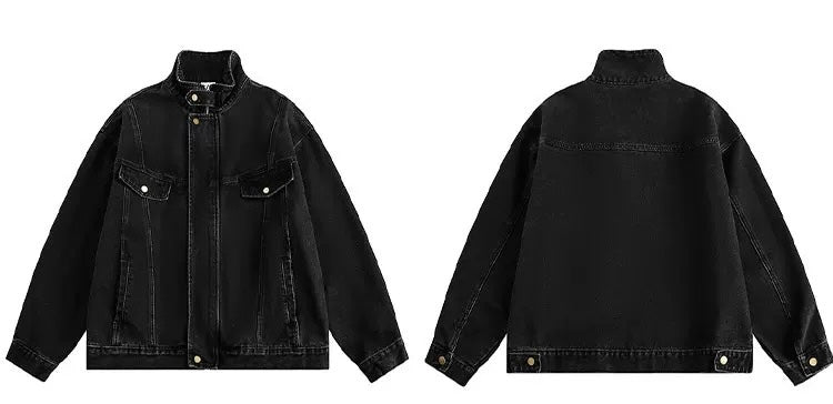 Men’s Vintage Washed Denim Jacket  FE0322