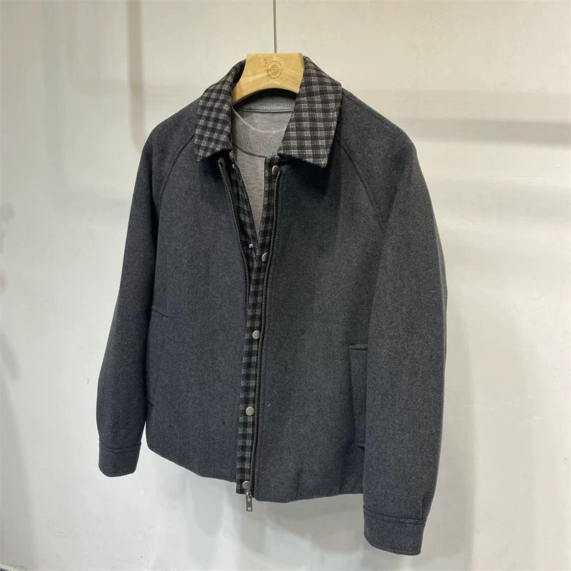 Men’s Loose-Fit Sheep Wool Padded Jacket   FE0075