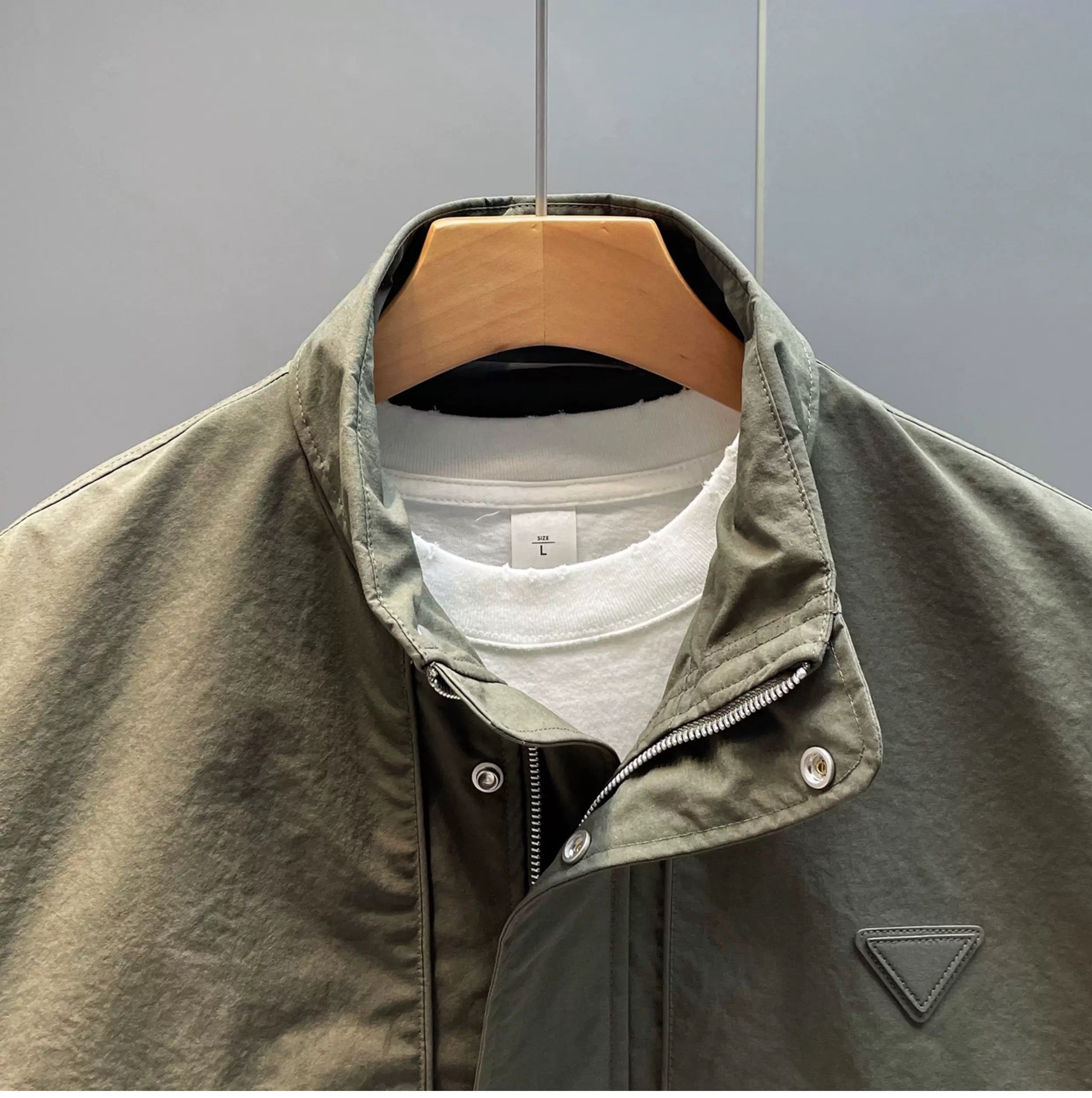 Men’s Outdoor Utility Jacket – Casual Streetwear Windbreaker Coat   FE0296
