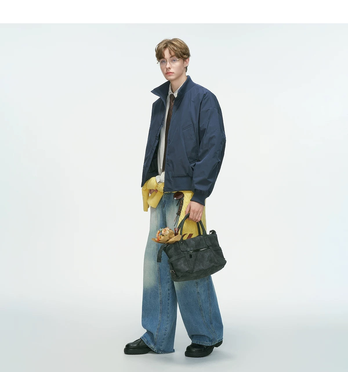 Stand Collar Down Jacket – Minimalist Warm Puffer for Winter Street Style   FE0073