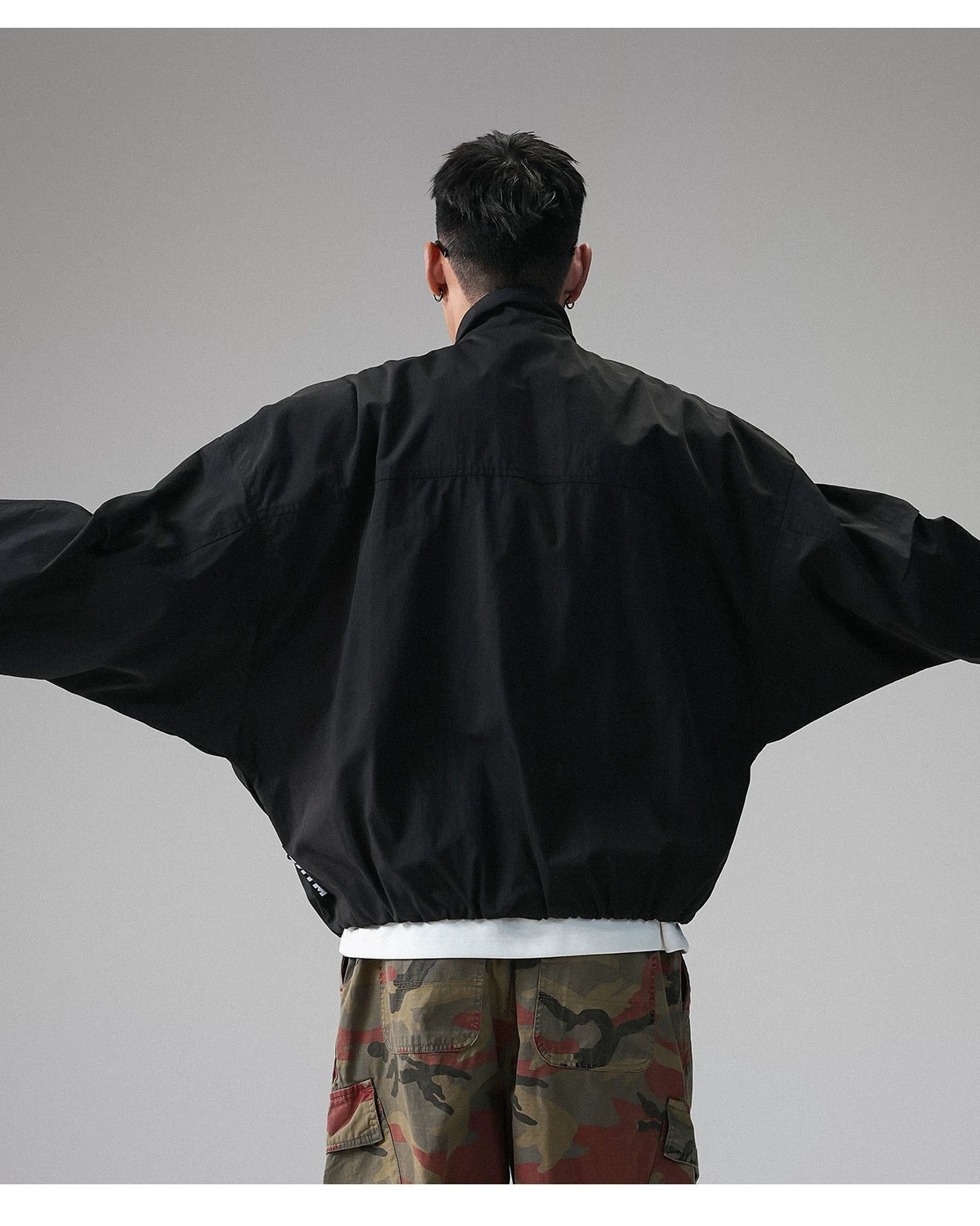 American Stand-Collar Jacket – Vintage Minimalist Streetwear Outerwear   FE0351