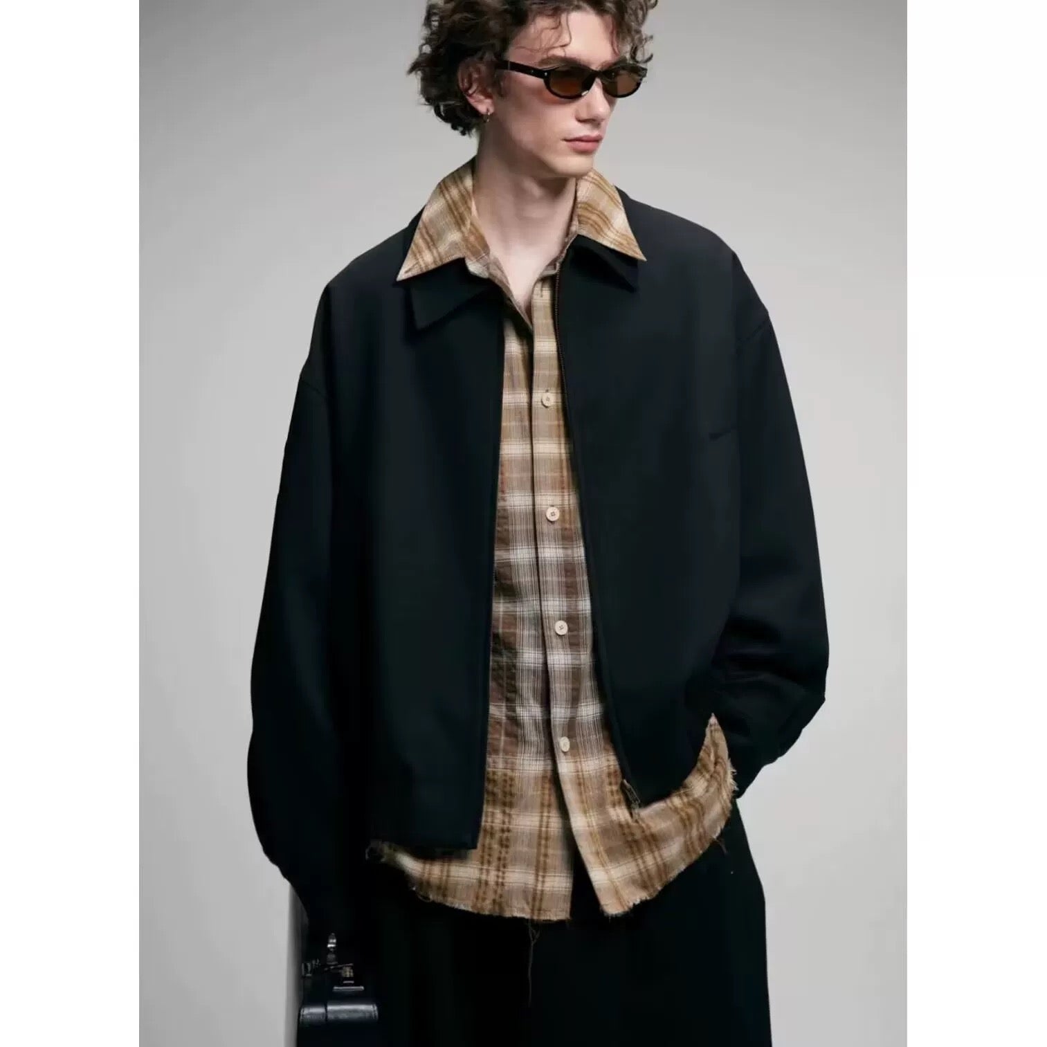 Men’s American Retro Commuter Jacket – Minimal Vintage Street Outerwear  FE0305