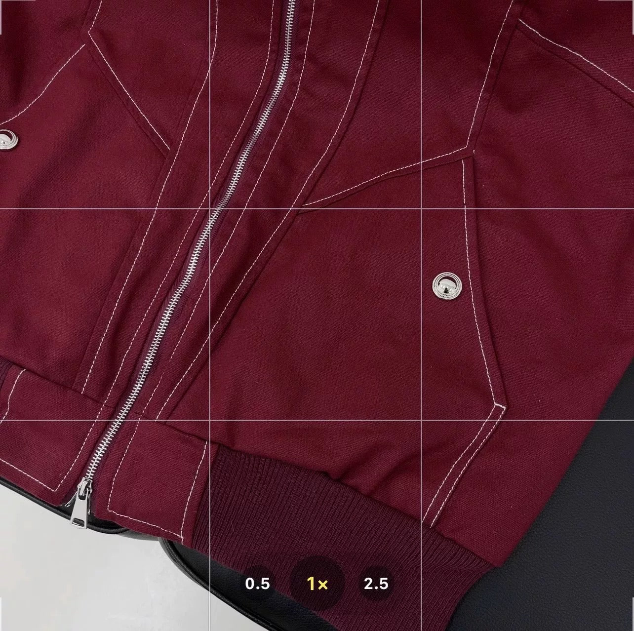 Men’s Red Contrast Stitch Hooded Jacket – Streetwear Short Outerwear Coat   FE0318
