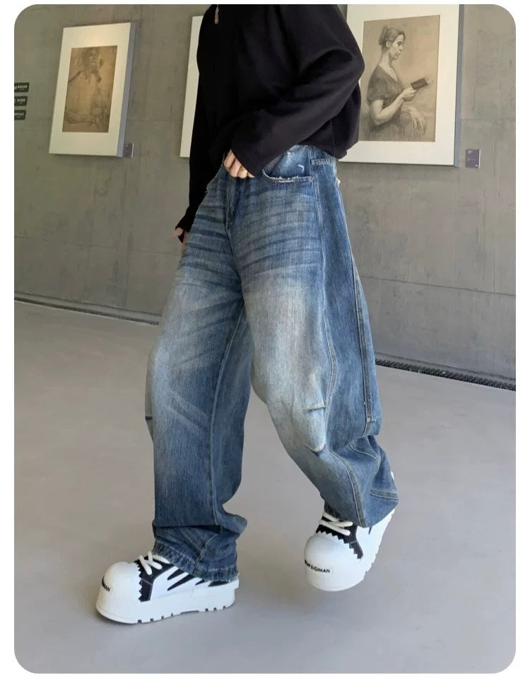 Men’s American Vintage Wide-Leg Jeans   FE0098