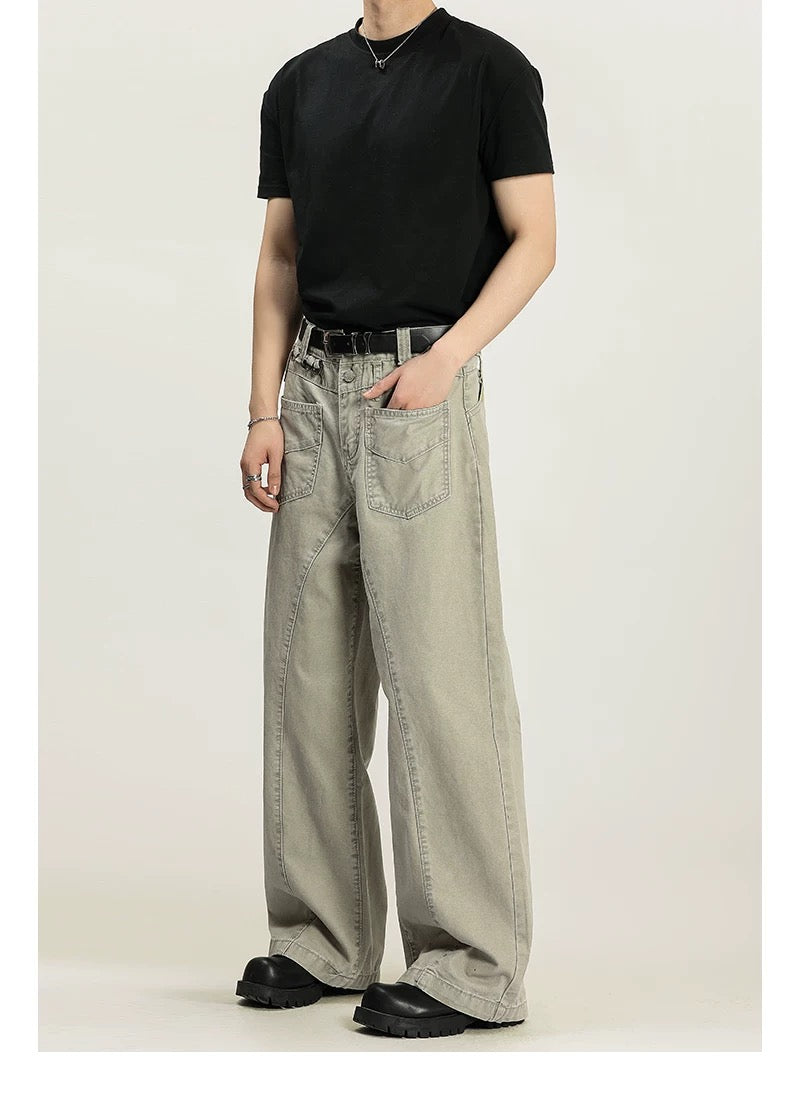 Men’s Vintage American Straight-Leg Cargo Pants  FE0343