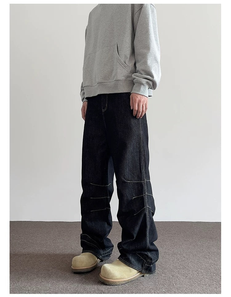 Men’s American Vintage Wide-Leg Denim Jeans FE0382