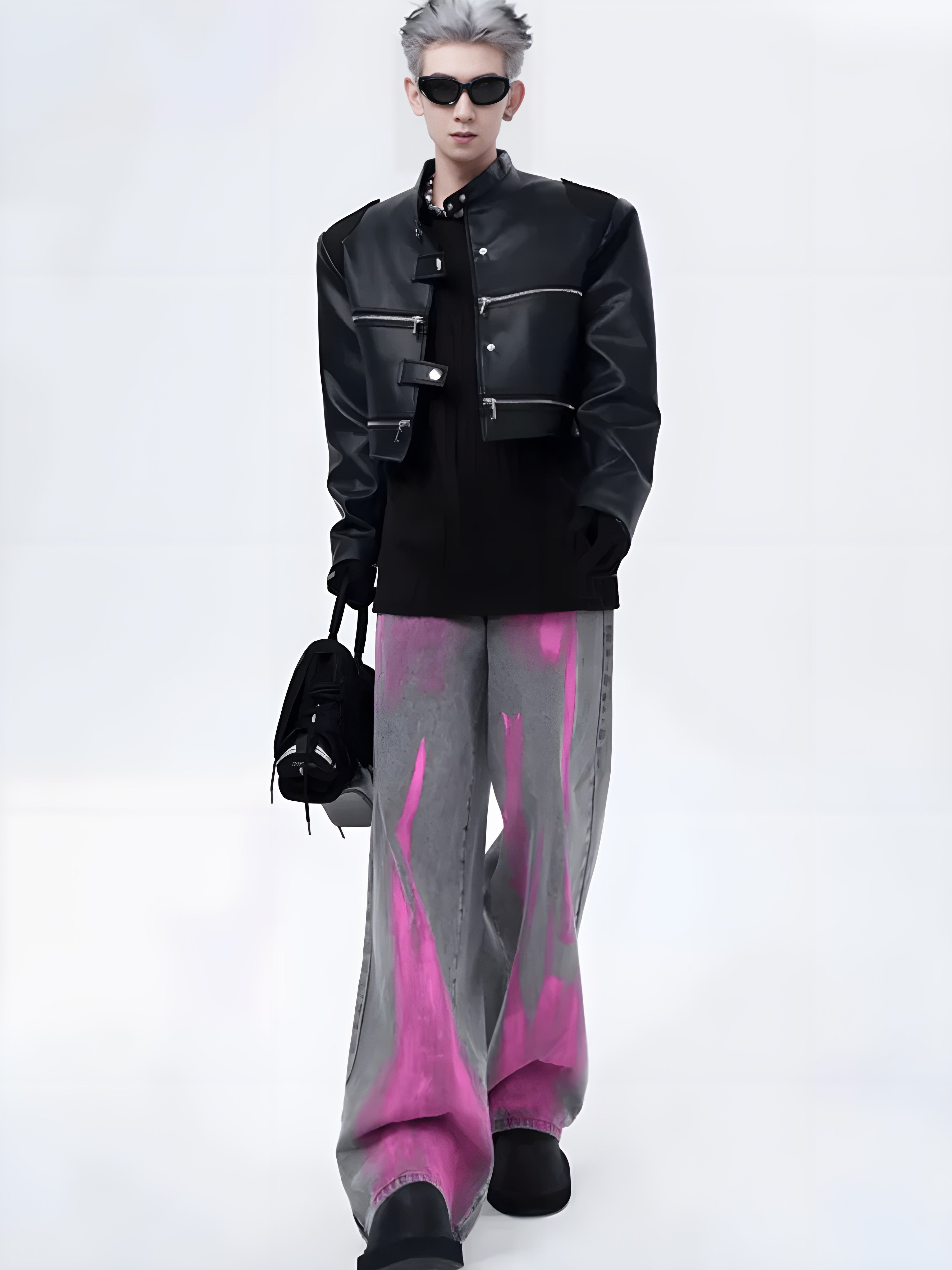 A-TYPE SMOKE GRAY FLOOR MOPPING PANTS FE0406