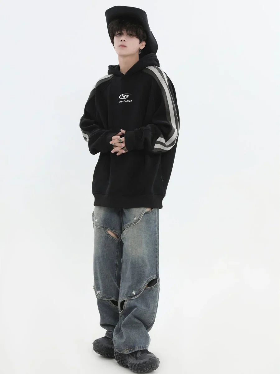 METAL HOLE BREAKING JEANS   FE0399