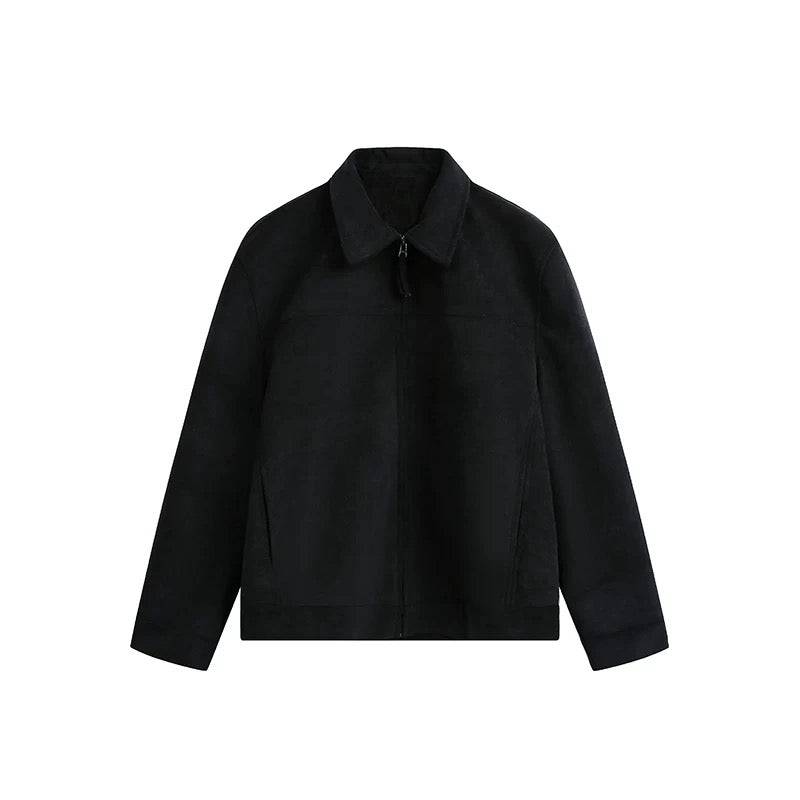 Men’s Vintage American Suede Collar Jacket   FE0077