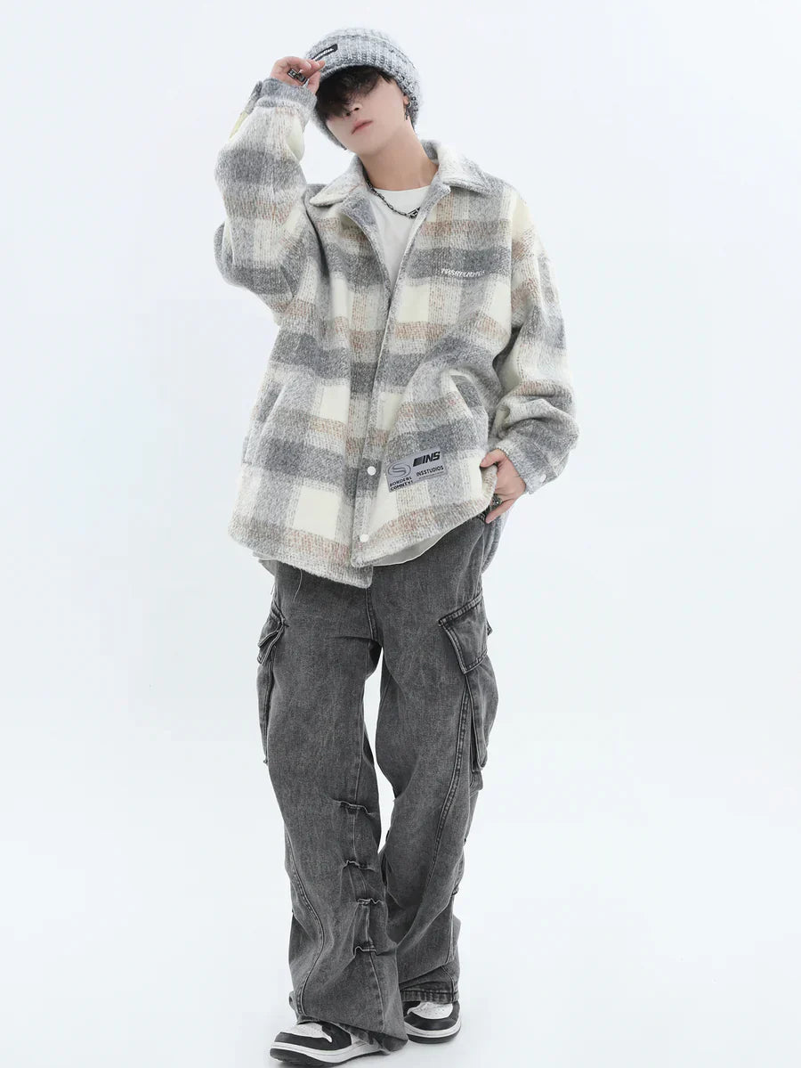 LOGO LOOSE LAPEL JACKET   FE0119