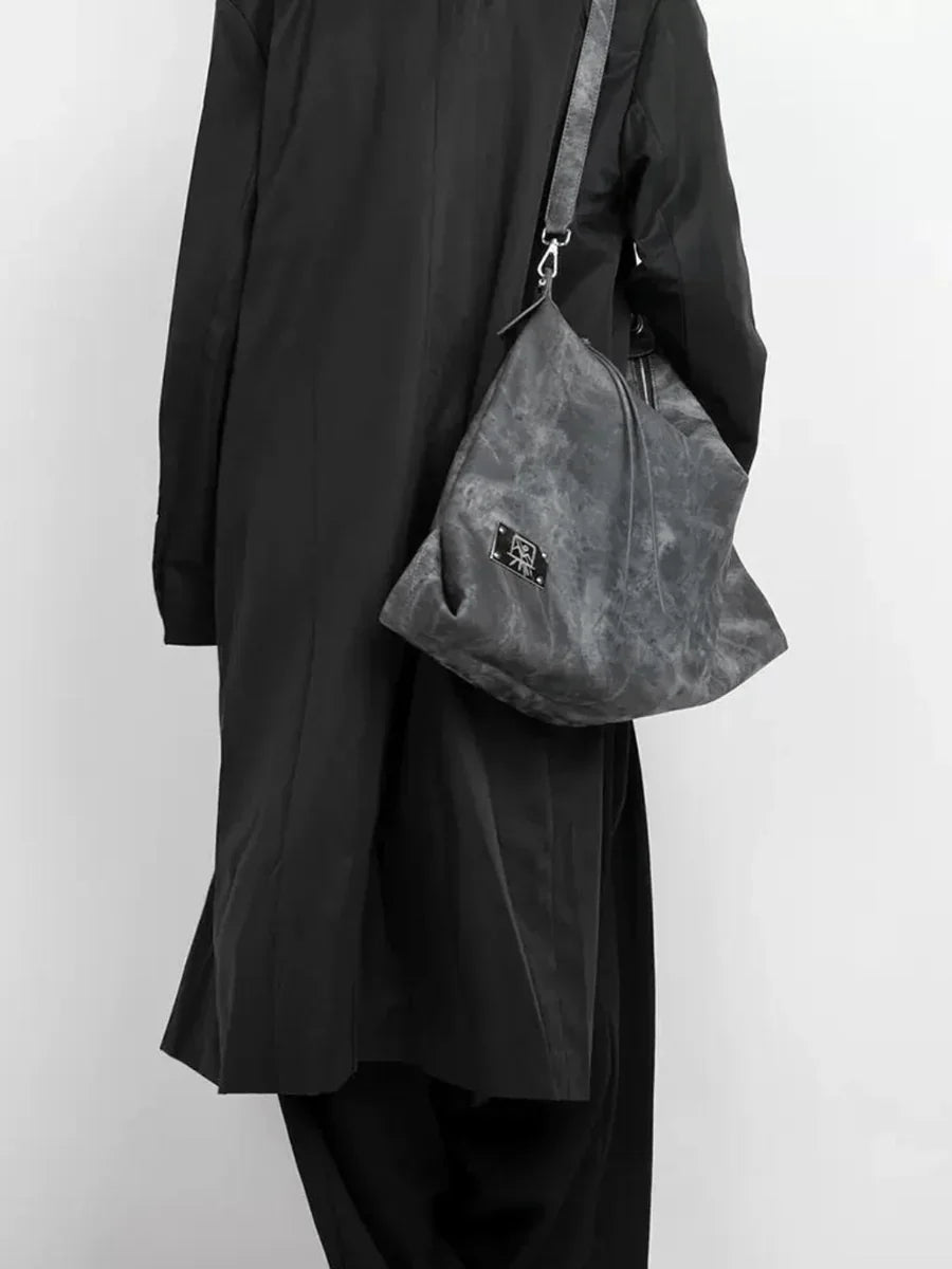 [LUCKYSTUDIO]LARGE SOFT LEATHER SHOULDER CROSSBODY BAG   FA113