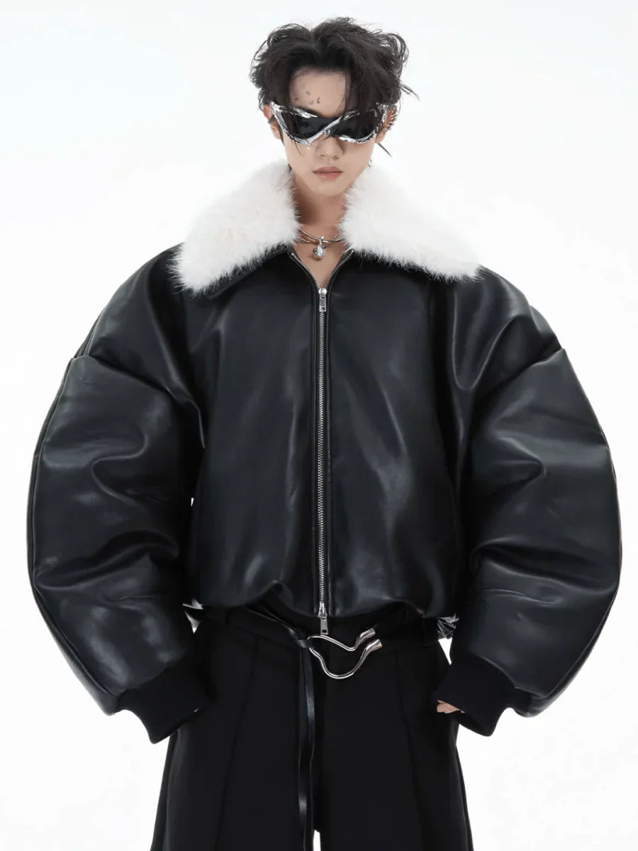 COTTON LEATHER JACKET FE0486