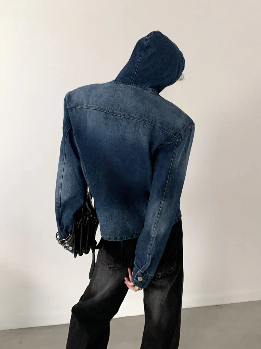 HIGH STREET HOODED DENIM JACKET FE0474