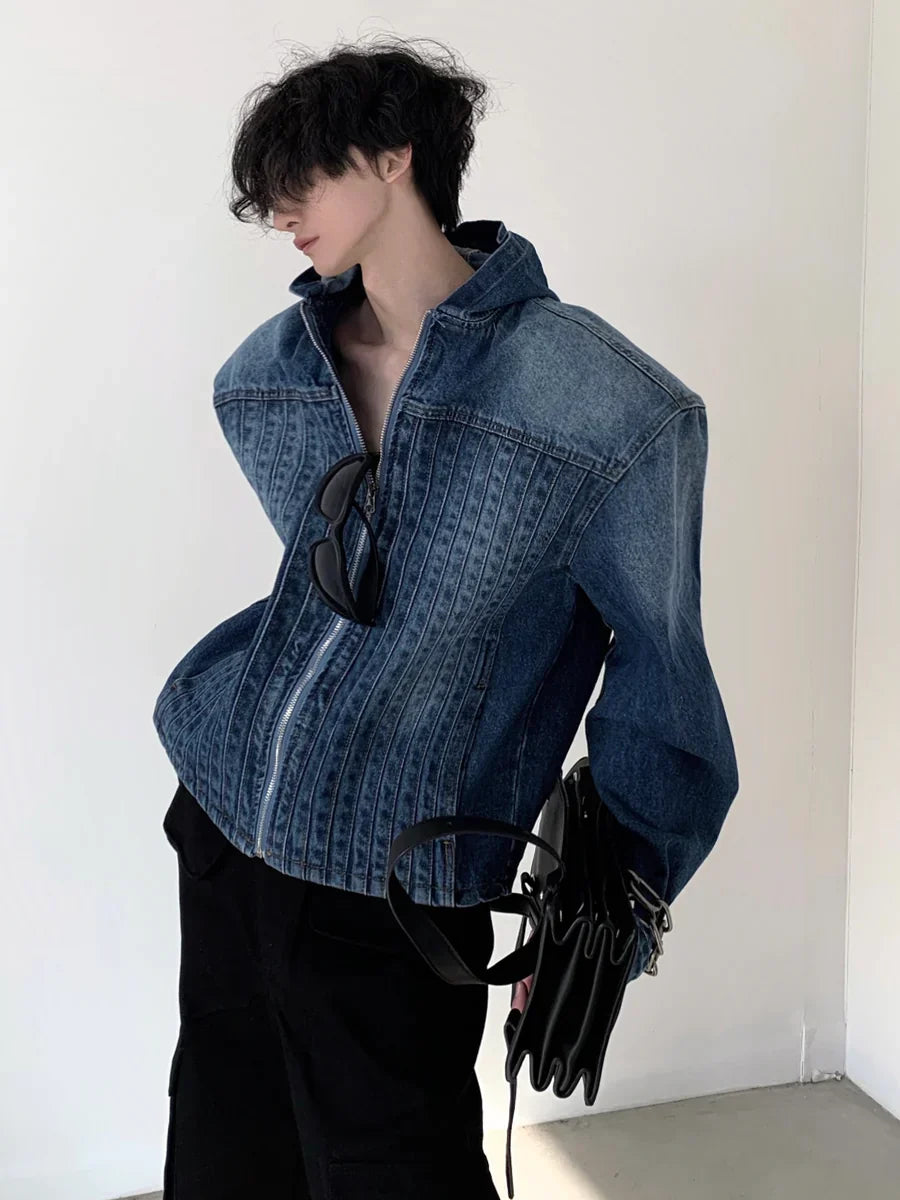 HIGH STREET HOODED DENIM JACKET FE0474