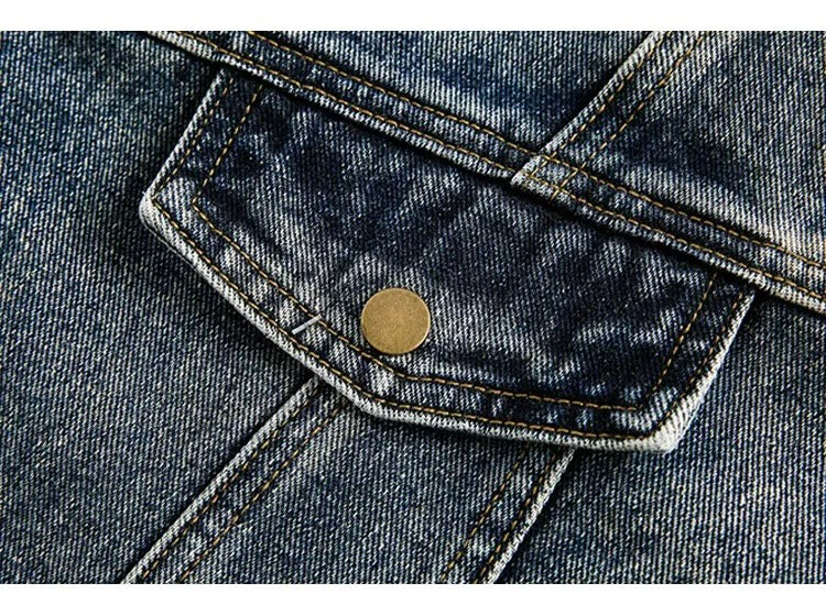 Men’s Vintage Washed Denim Jacket  FE0322