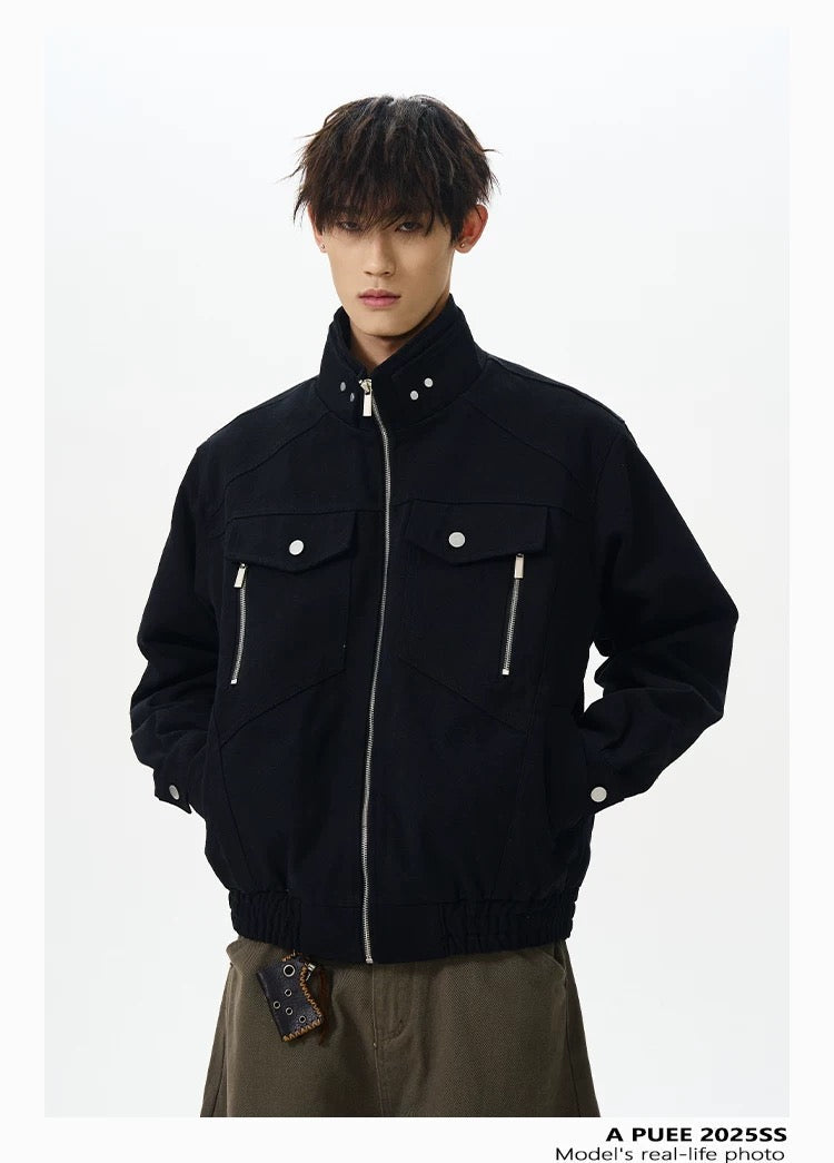 Men’s American Stand-Collar Jacket  FE0380