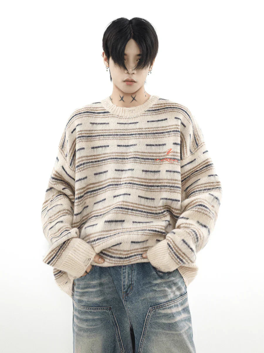 [MRNEARLY] ADVANCED SENSE OF ROUND NECK SWEATER  FE0651