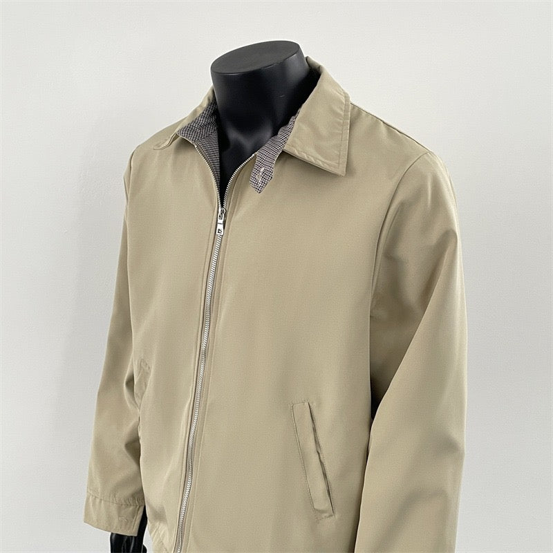 CLEANFIT PLAID COLLAR ZIP JACKET  FE0206
