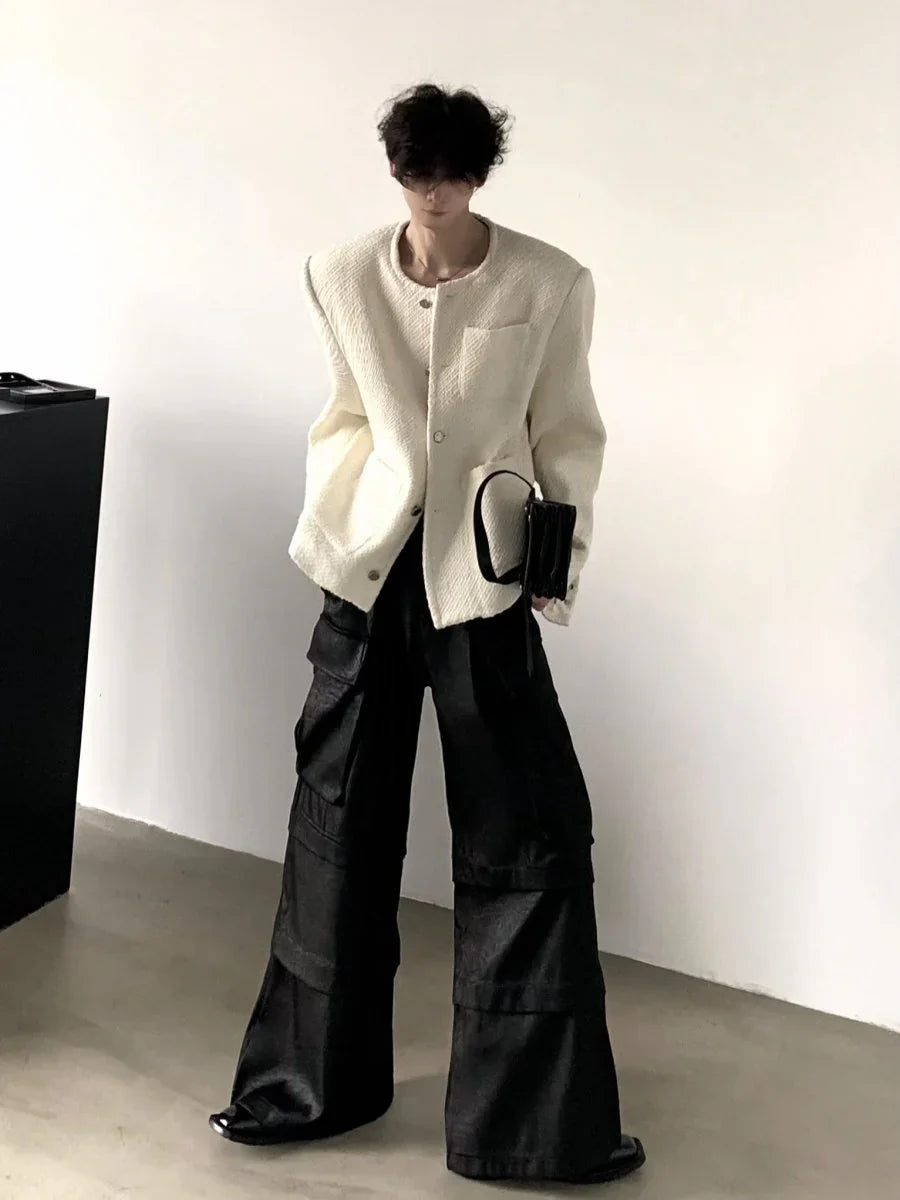 [AUTUMNWIND] WOOL WHITE TWEED JACKET  FE0453