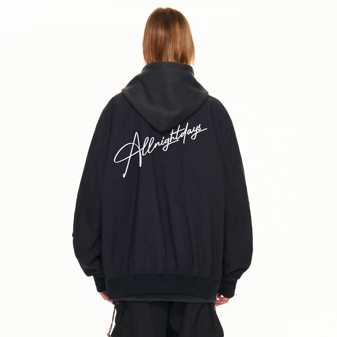 Men’s Vintage Letterman Bomber Jacket – American High Street Embroidered Varsity Outerwear    FE0023