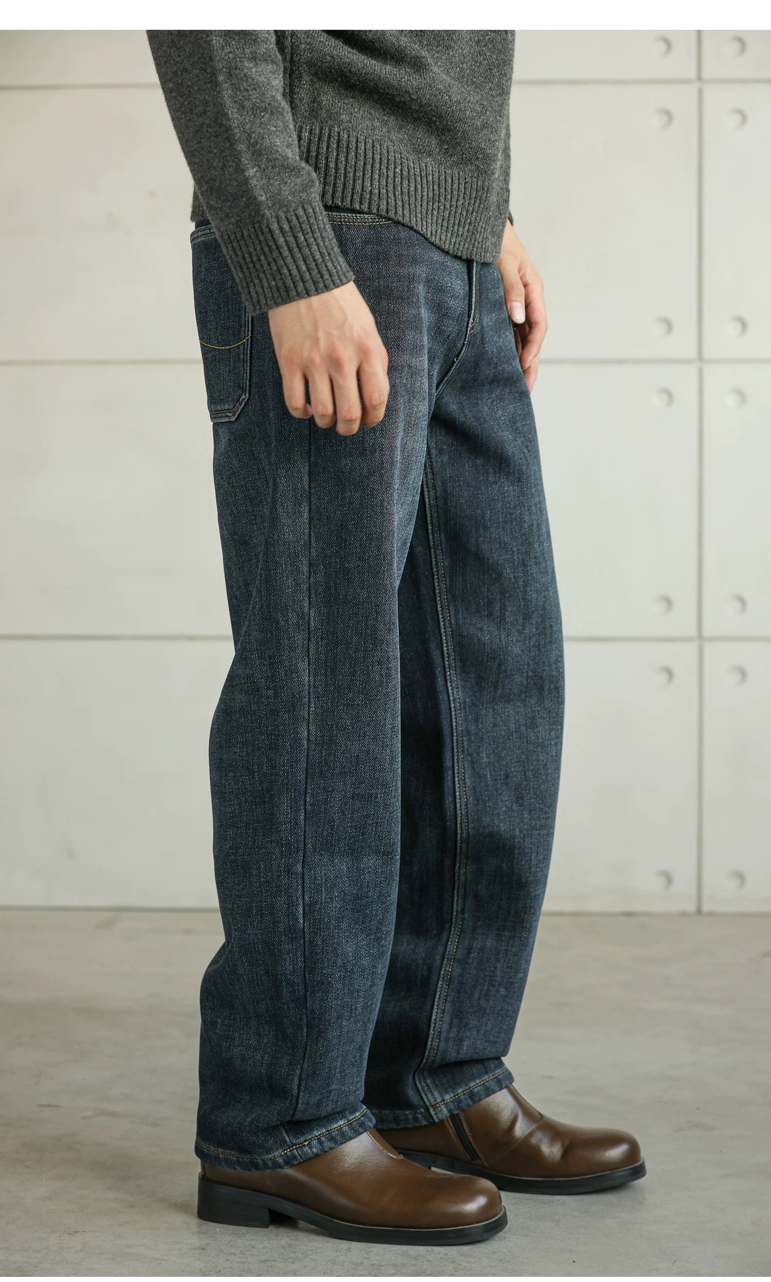 Men’s Retro American Raw Denim Jeans   FE0362
