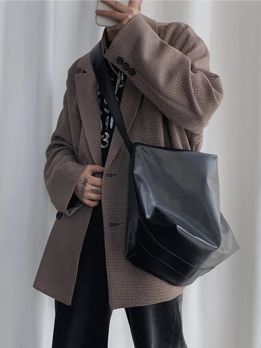 KOREAN STREET LEATHER SHOULDER BAG   FA089