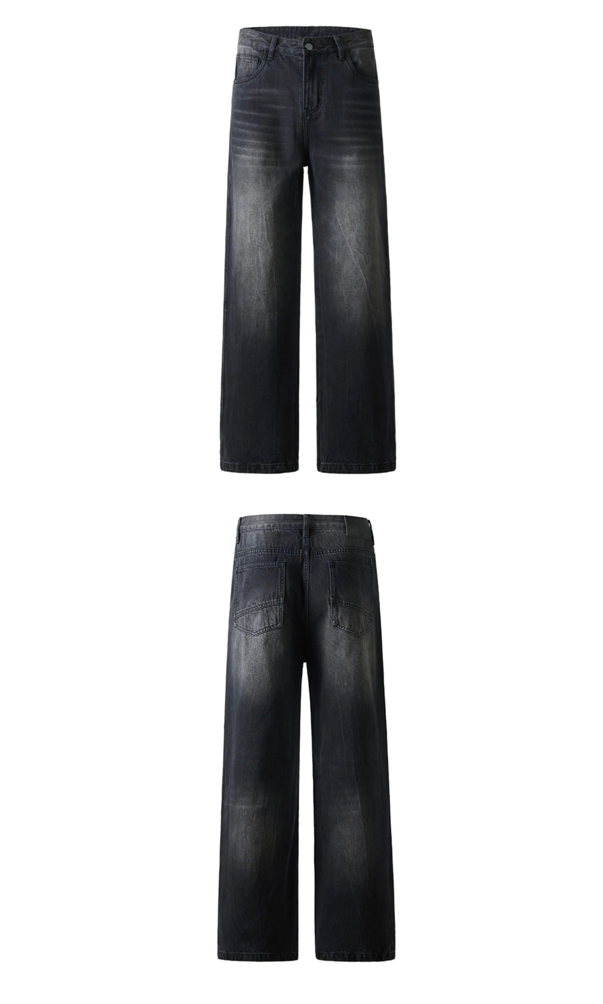Men’s Vintage American Wide-Leg Denim Jeans   FE0093