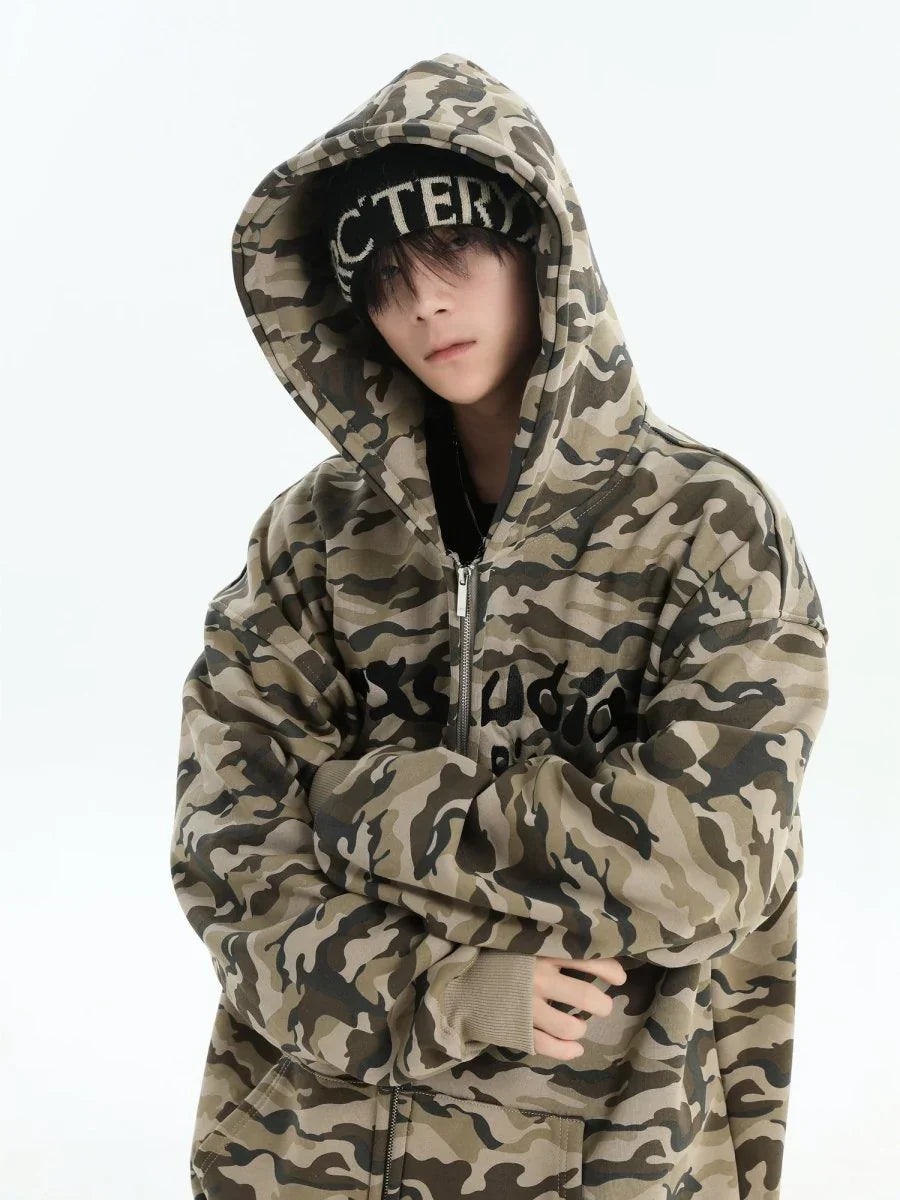[INSstudios] FULL PRINT CAMOUFLAGE JACKET FE0483