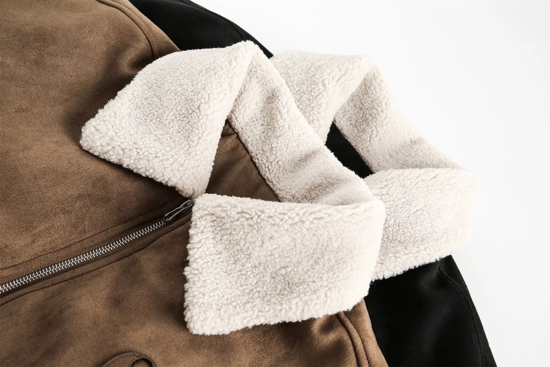 Men’s American Retro Thick Suede Coat  FE0074