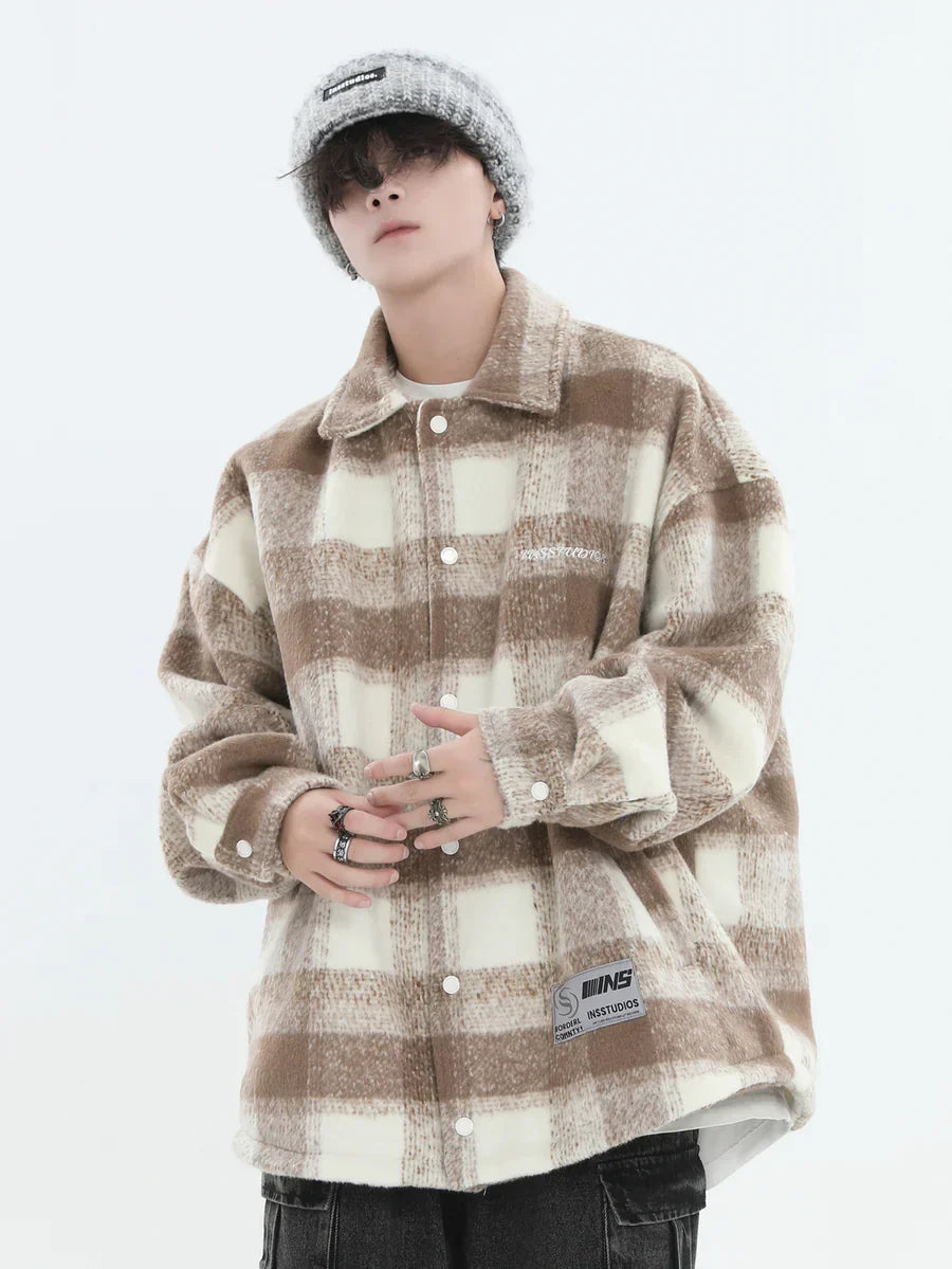 LOGO LOOSE LAPEL JACKET   FE0119
