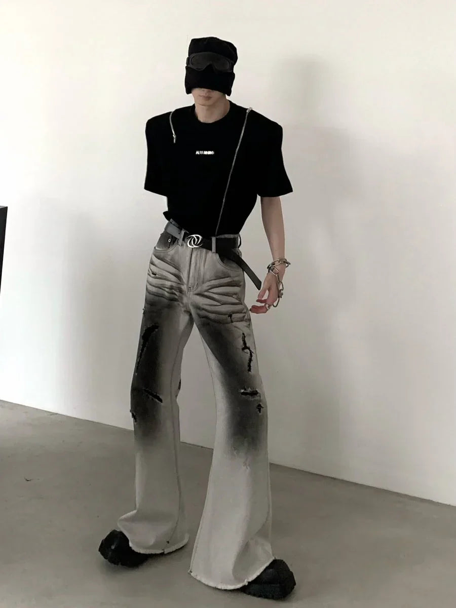 BLACK AND WHITE JEANS  FE0400