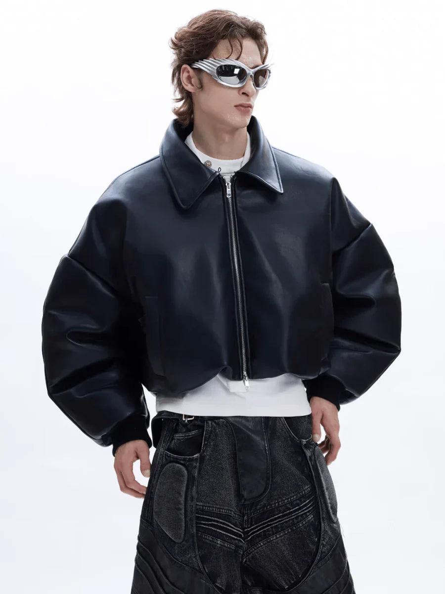 COTTON LEATHER JACKET FE0486