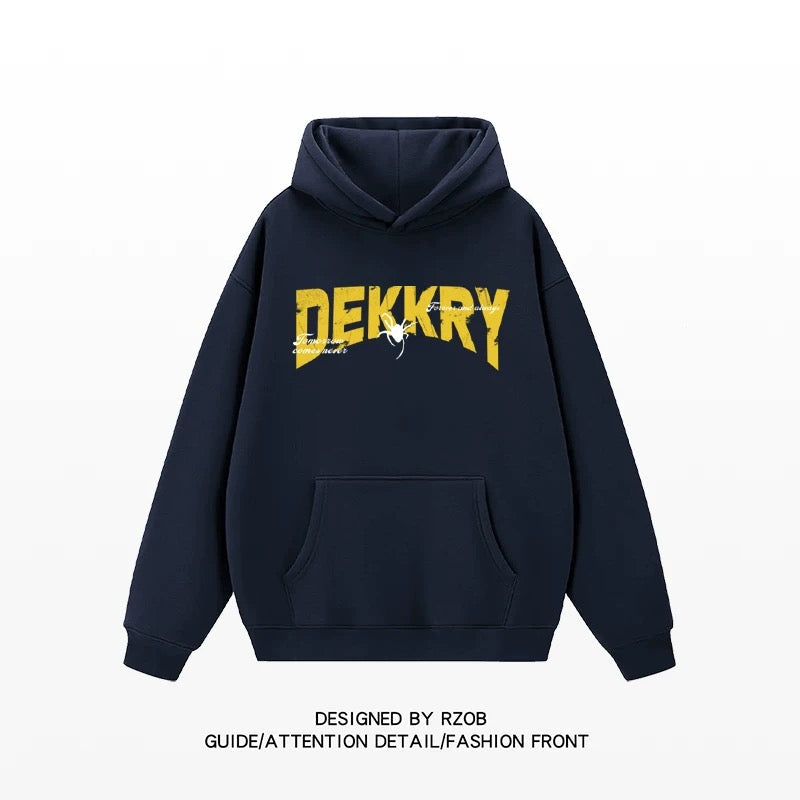 Men’s Vintage American Hoodie – Clean Fit Streetwear Pullover Sweatshirt   FE0319