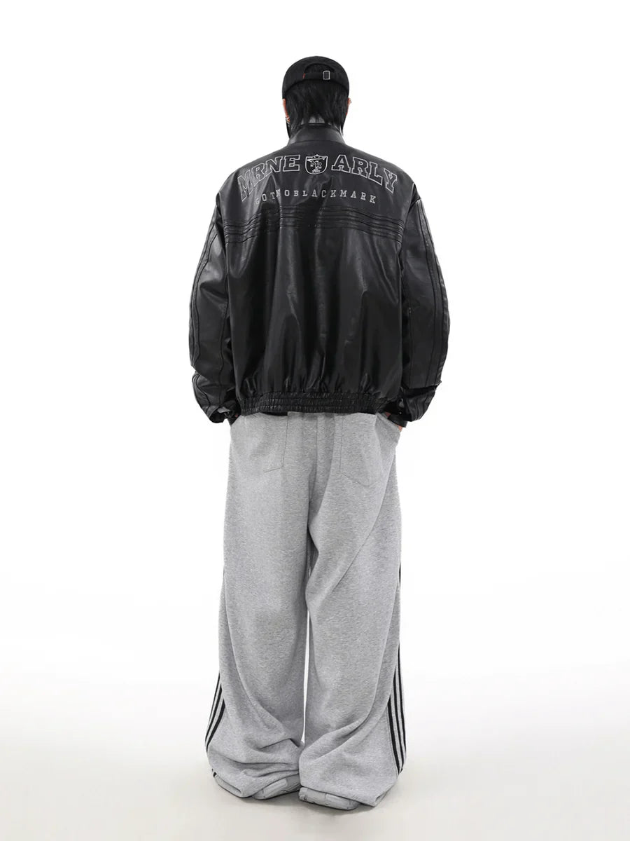 [MRNEARLY] WIND BIKER LEATHER JACKET FE0484