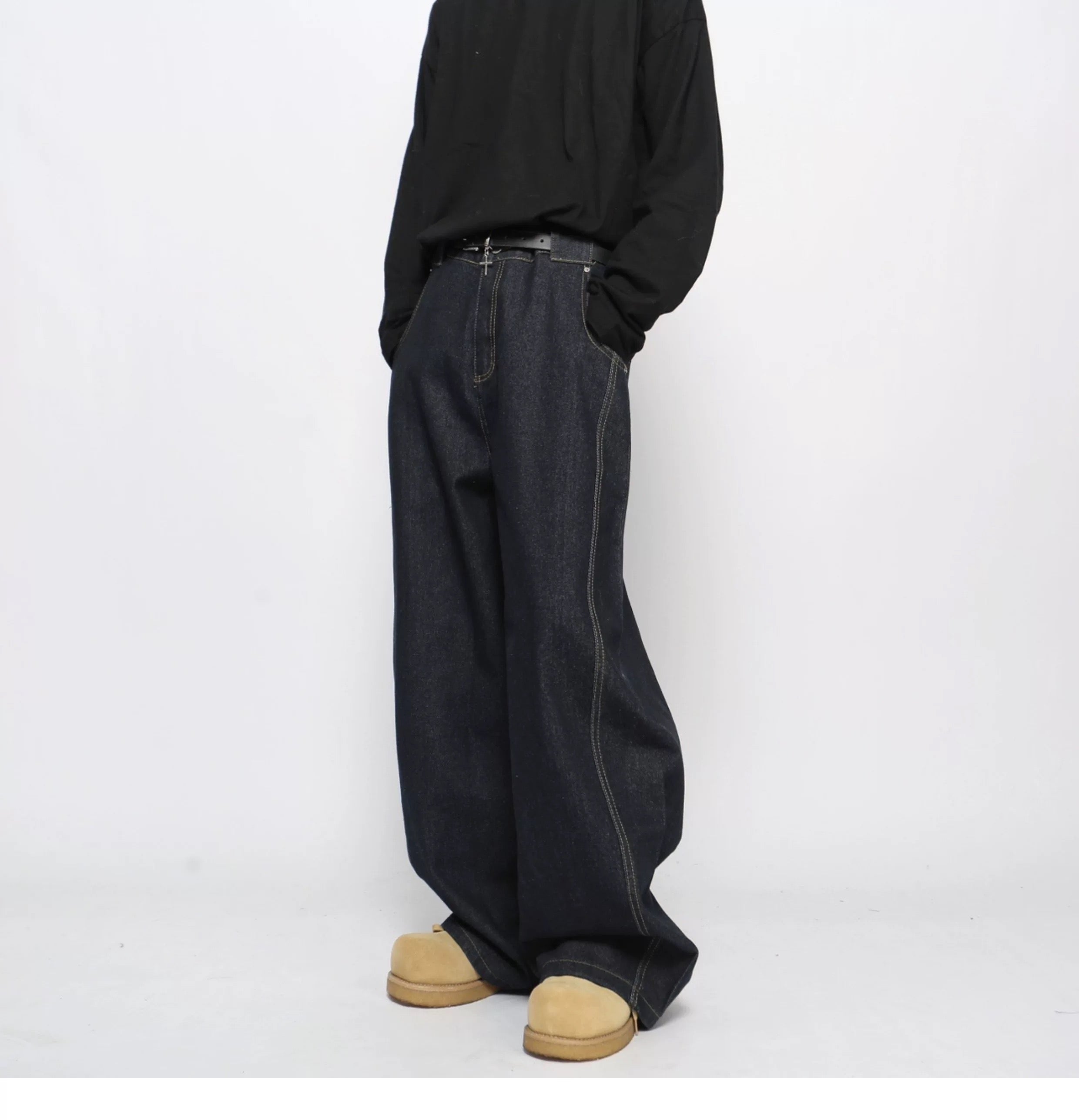 Men’s American Vintage Wide-Leg Denim Jeans  FE0371