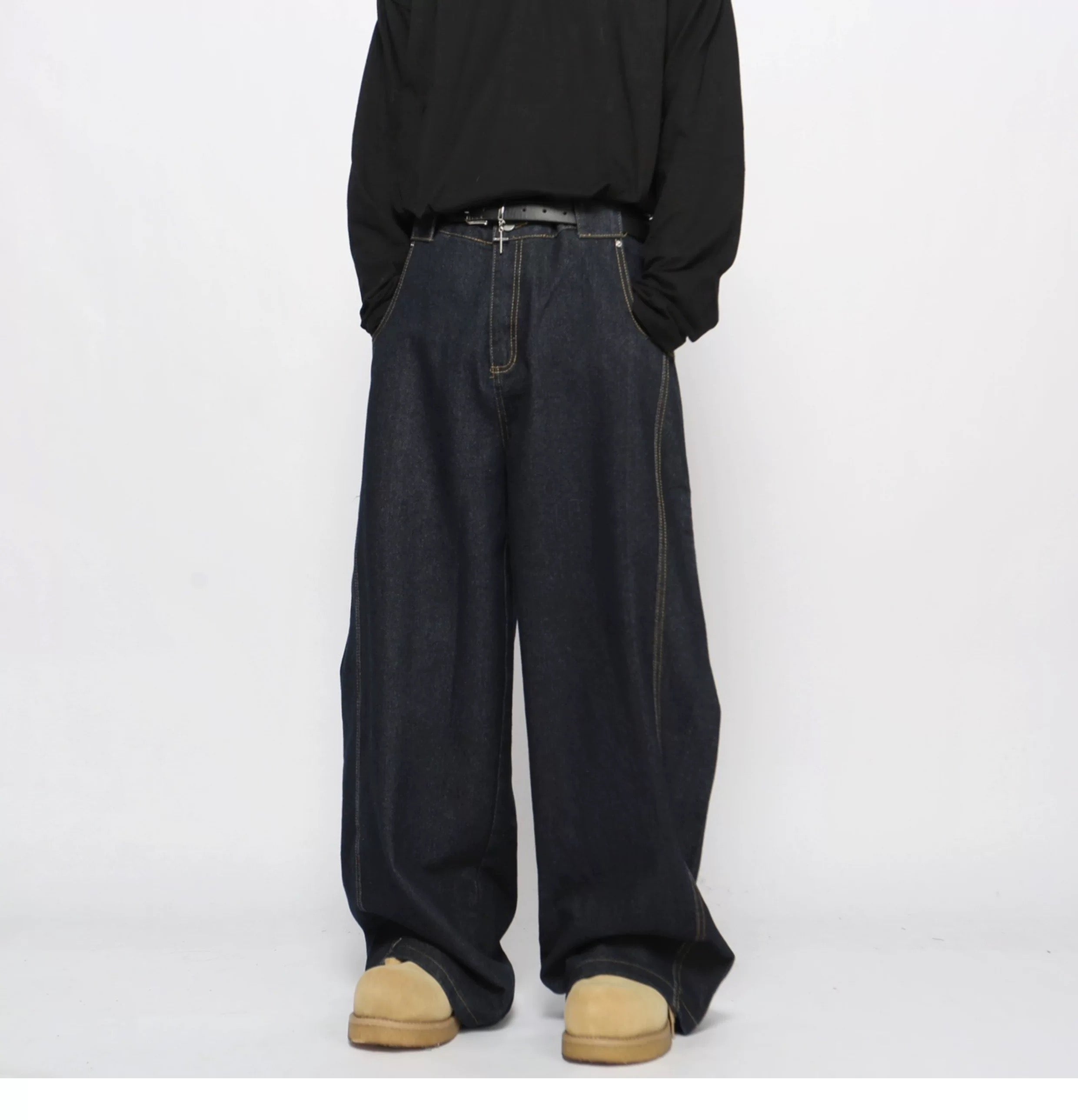 Men’s American Vintage Wide-Leg Denim Jeans  FE0371