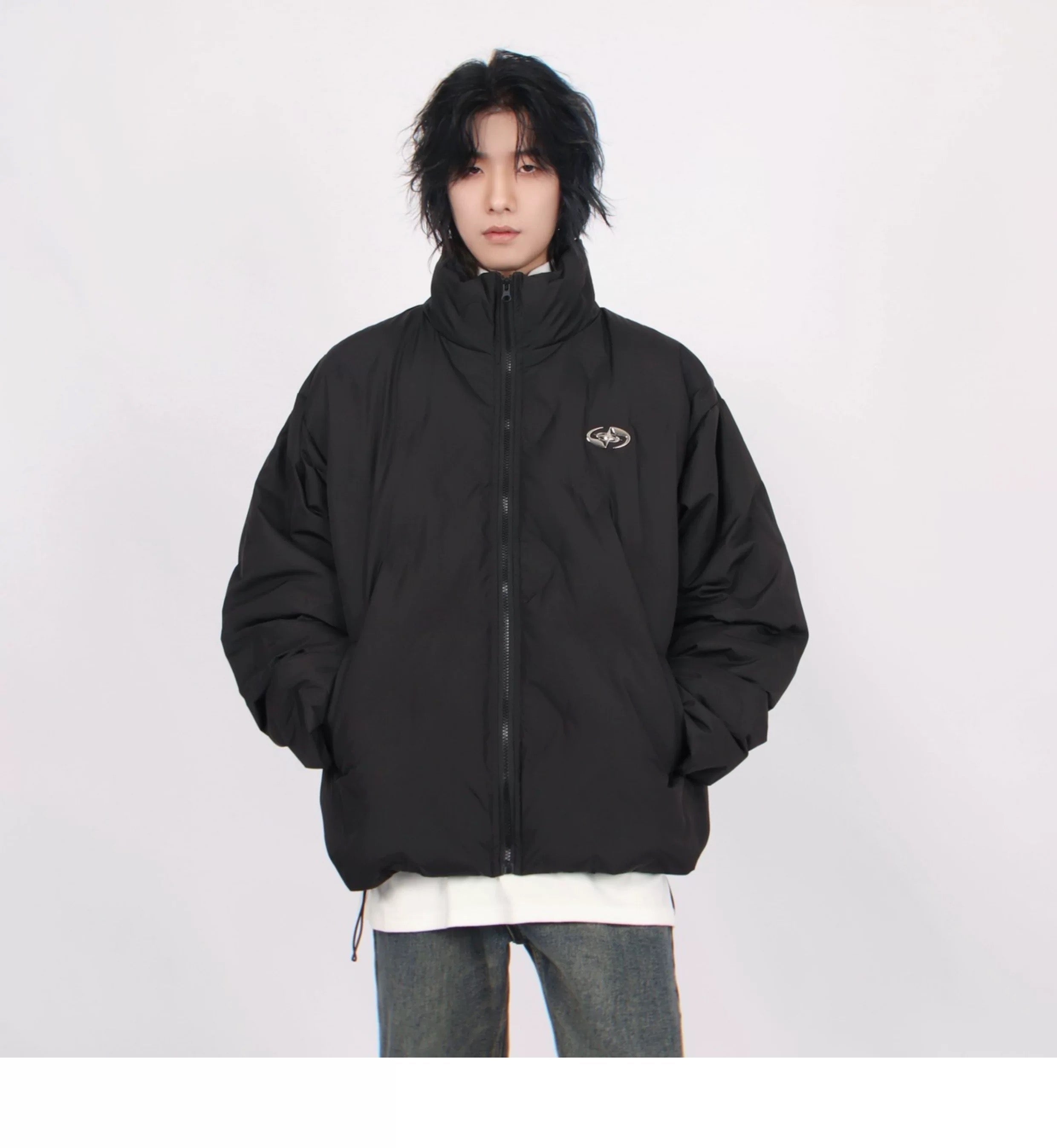 Men’s American Stand-Collar Puffer Jacket  FE0376