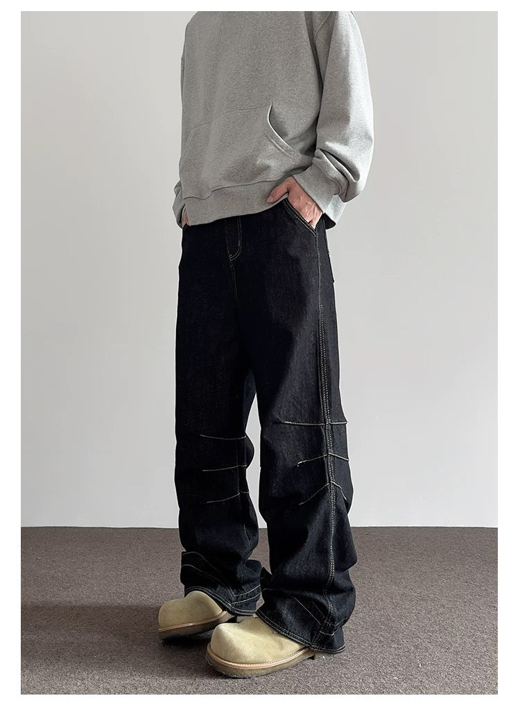 Men’s American Vintage Wide-Leg Denim Jeans FE0382