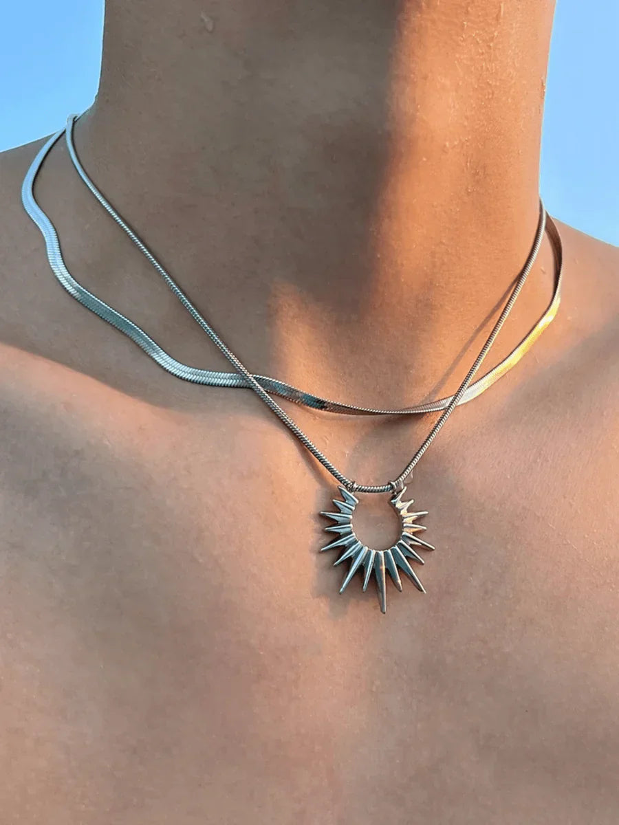 STEEL LUXURY NECKLACES   FA116