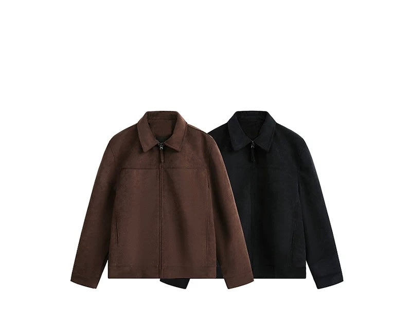 Men’s Vintage American Suede Collar Jacket   FE0077