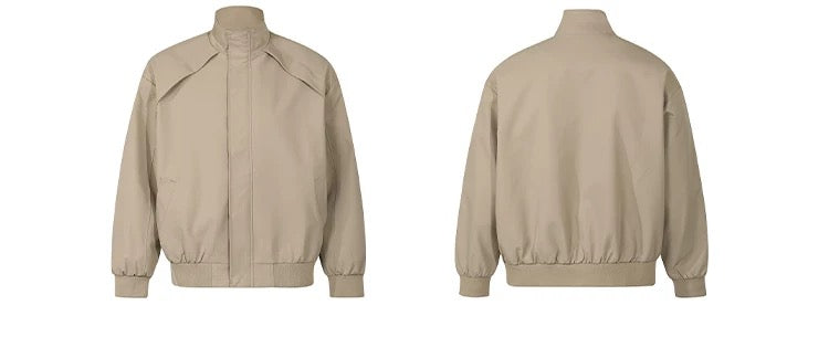 Men’s Clean-Fit Deconstructed Jacket – American Retro Oversized Street Outerwear FE0038