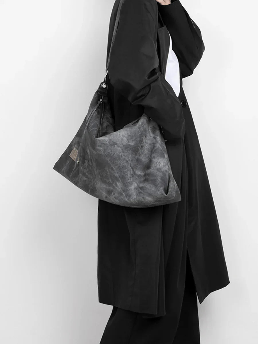 [LUCKYSTUDIO]LARGE SOFT LEATHER SHOULDER CROSSBODY BAG   FA113