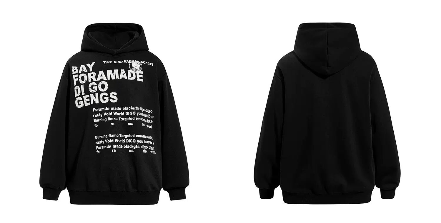 Men’s Vintage Minimalist Hoodie – American Retro Streetwear Pullover with Unique Design  FE0024