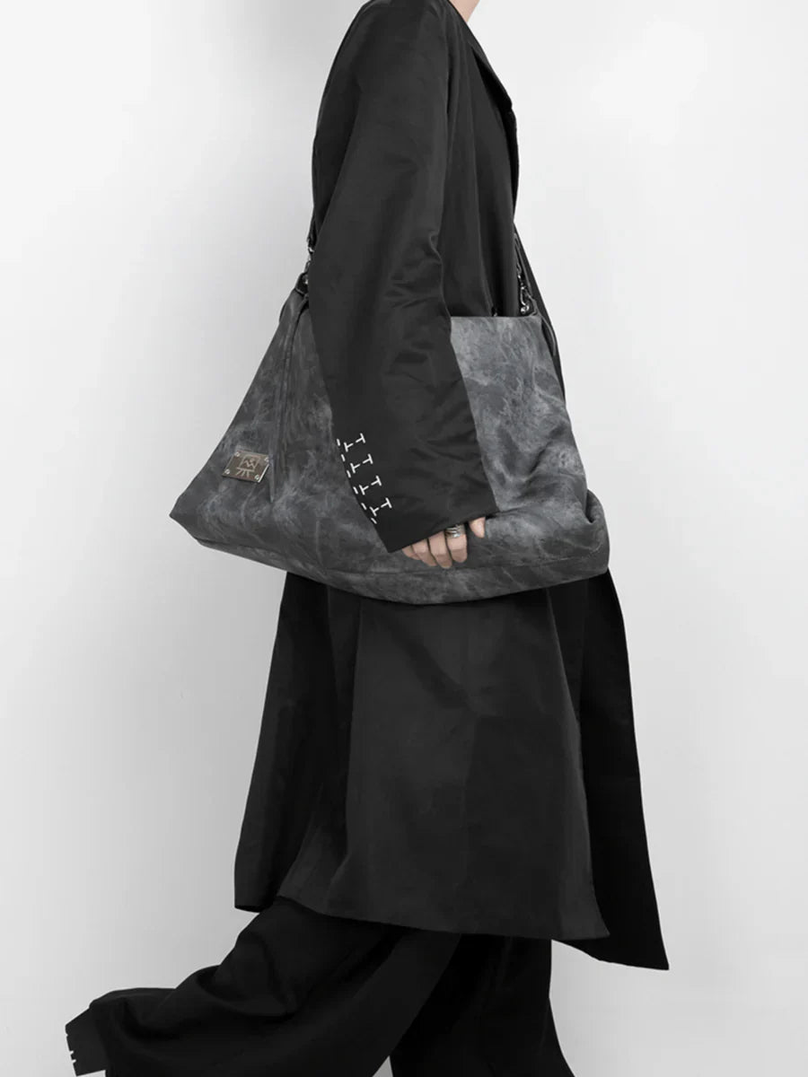 [LUCKYSTUDIO]LARGE SOFT LEATHER SHOULDER CROSSBODY BAG   FA113