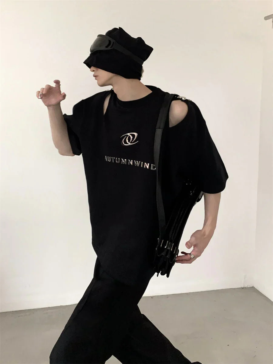 [AUTUMNWIND]DECONSTRUCTED DESIGN T-SHIRT FE0537