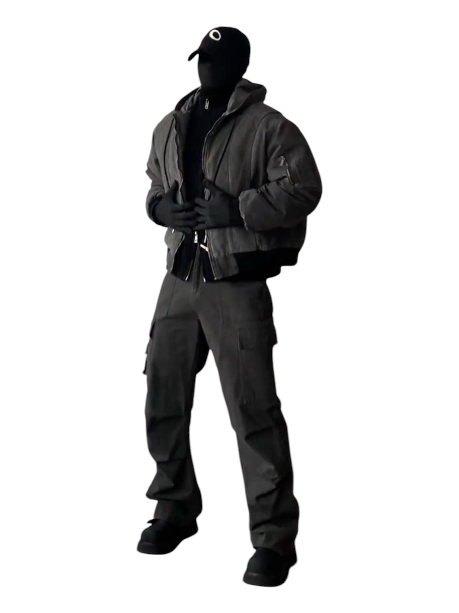 DOUBLE-LAYER HOODED BOMBER JACKET   FE0205