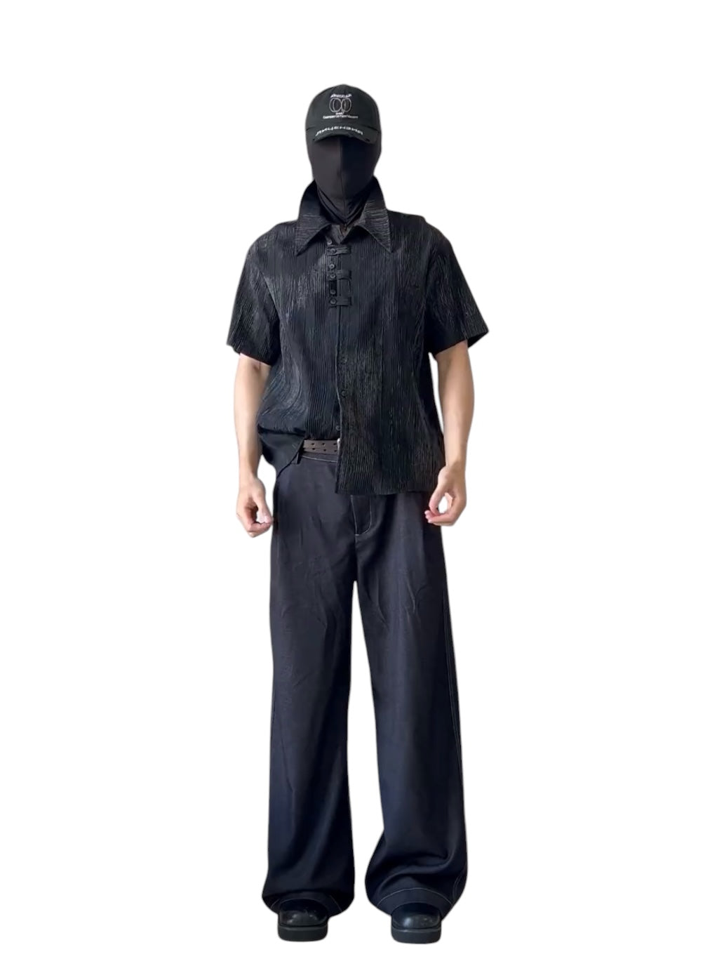 [NO SENSE] DRAPE TEXTURE COLLAR SHIRT  FE0570