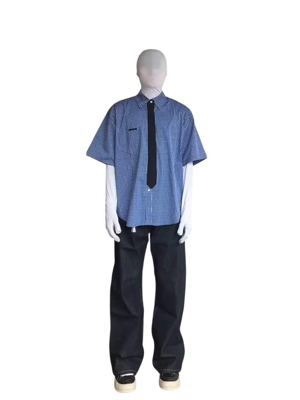 [TURNTIDE] VINTAGE COLLEGE CHECK shirt   FE0571