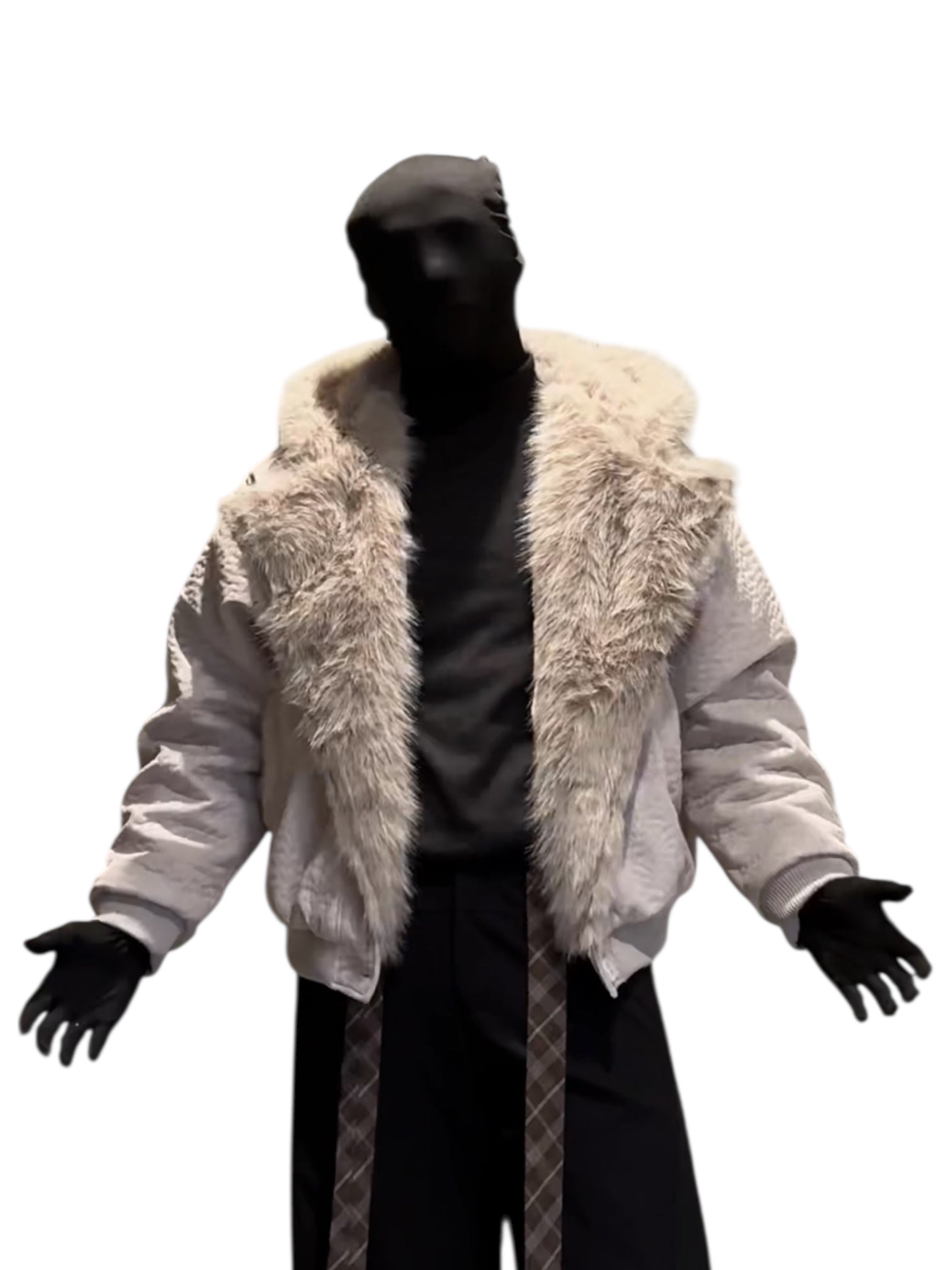 FAUX FUR-COLLAR PADDED JACKET FE0146