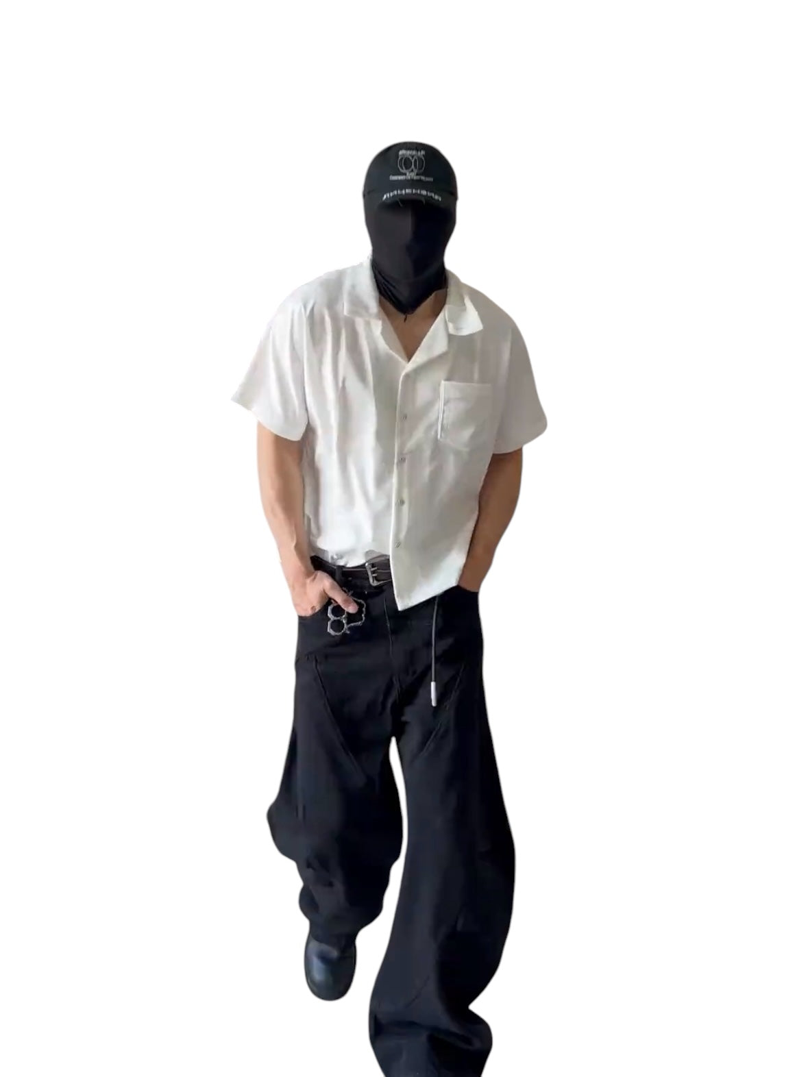 [FDM] WAVE TEXTURE RELAXED CUBAN COLLAR shirt   FE0196